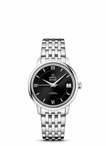 Omega De Ville Prestige Co-Axial 32.7 Stainless Steel / Black / Bracelet 424.10.33.20.01.001 (42410332001001)